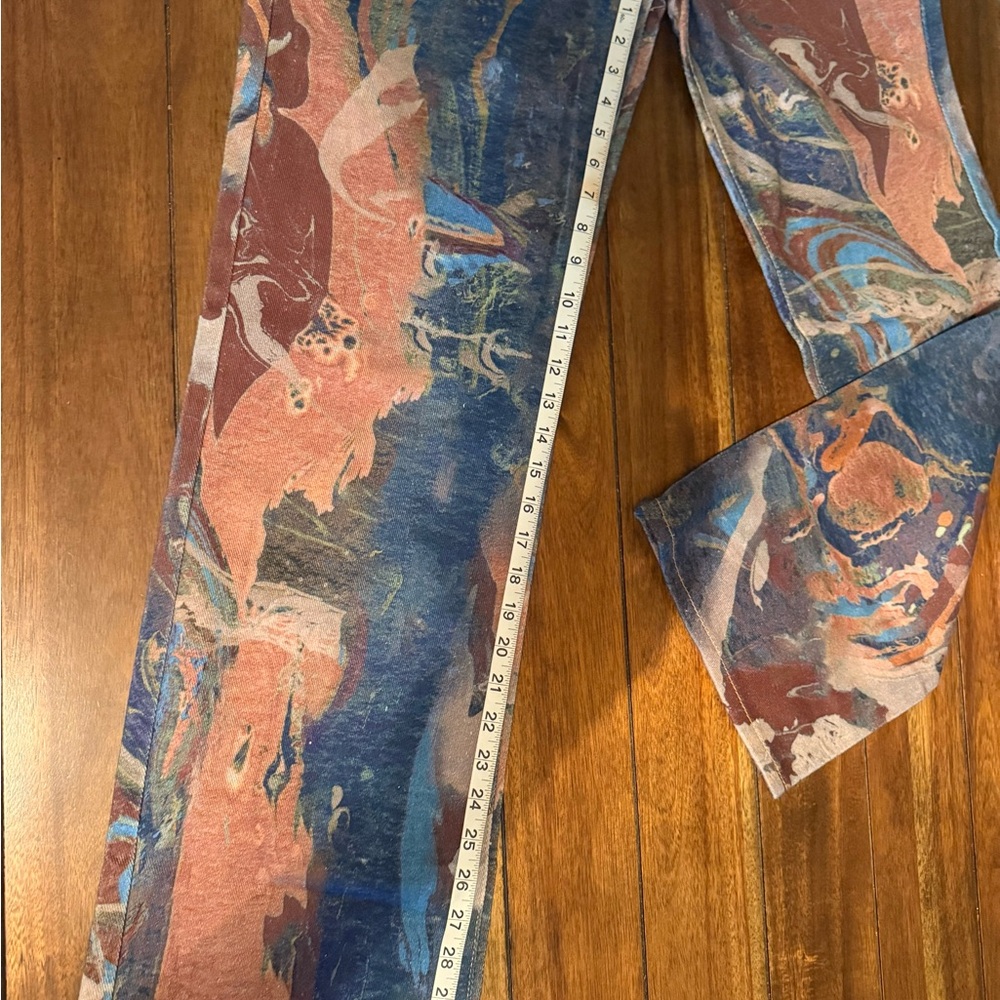 Jaded London Multicolor Artistic Straight Leg Jeans